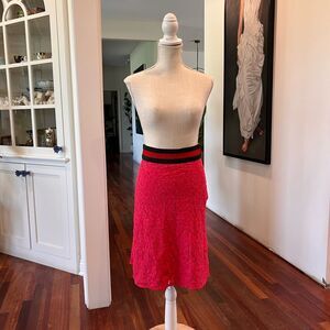 Gucci Red Pencil Skirt Knee-Length Casual
